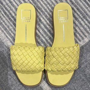 Dolce Vita Sunny Yellow Woven Sandals